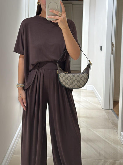 Livi - Ensemble ample deux pièces en tissu fluide