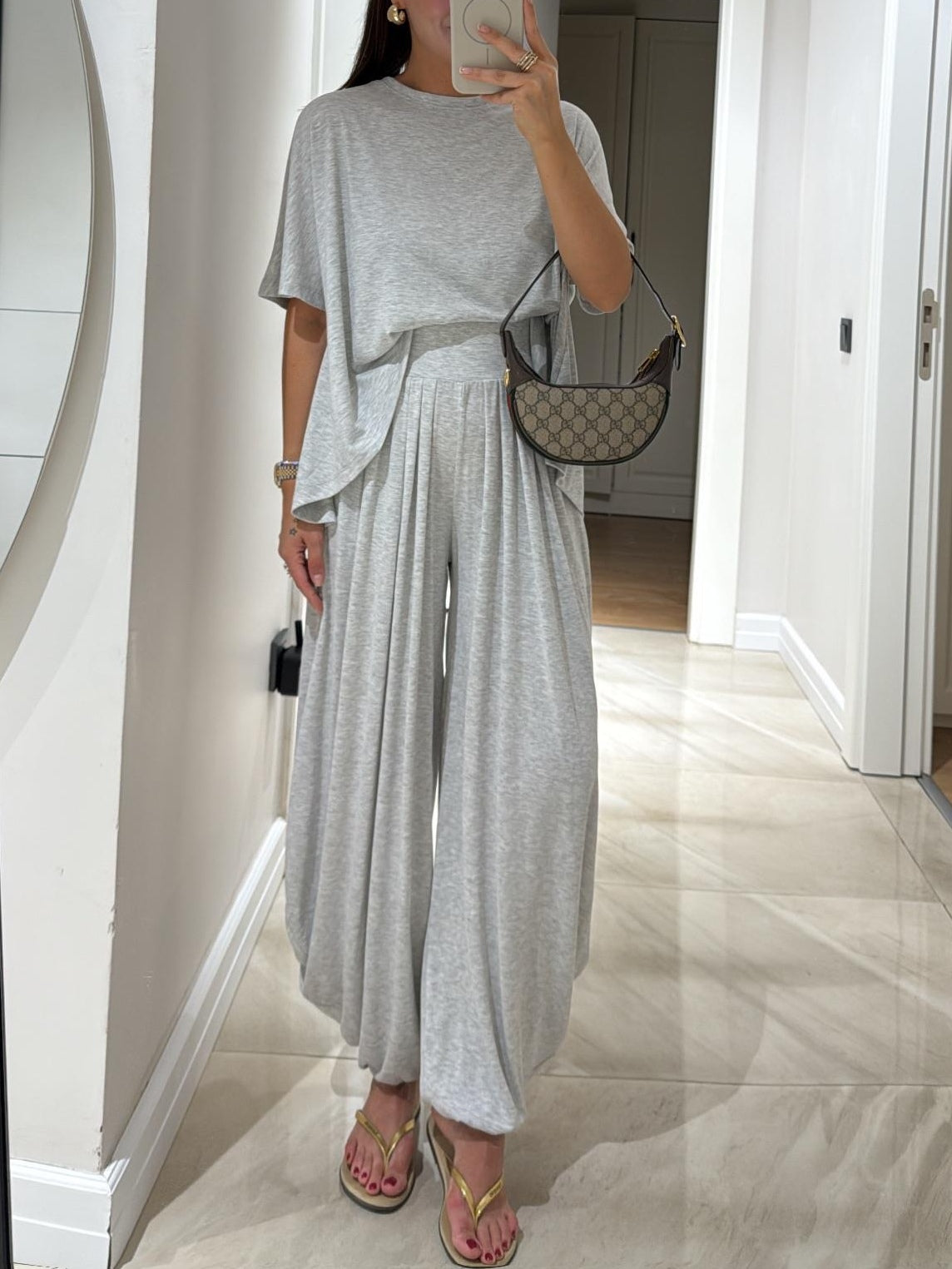 Livi - Ensemble ample deux pièces en tissu fluide