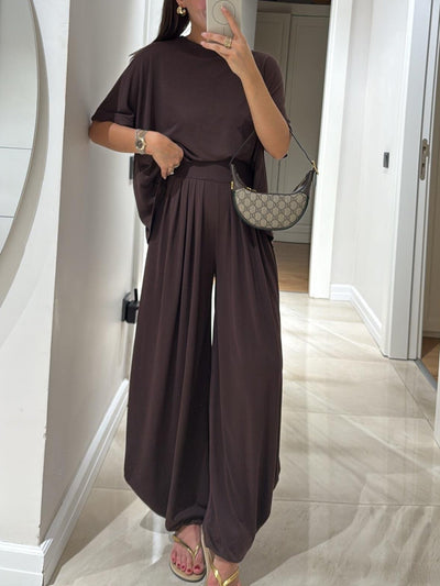 Livi - Ensemble ample deux pièces en tissu fluide