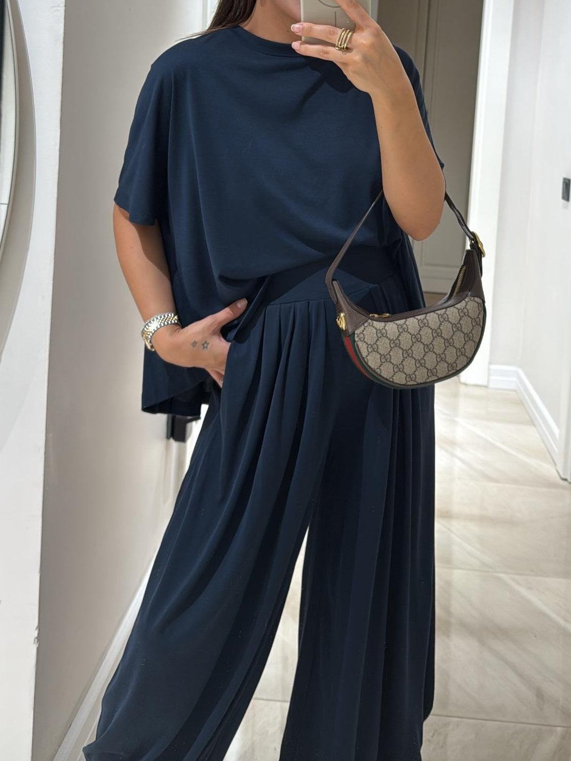 Livi - Ensemble ample deux pièces en tissu fluide