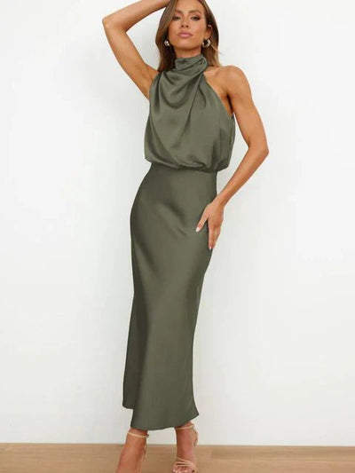 Benthe – Robe Midi Épaules Dénudées