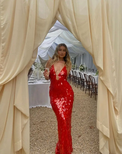 Kailani - Robe longue maxi à sequins