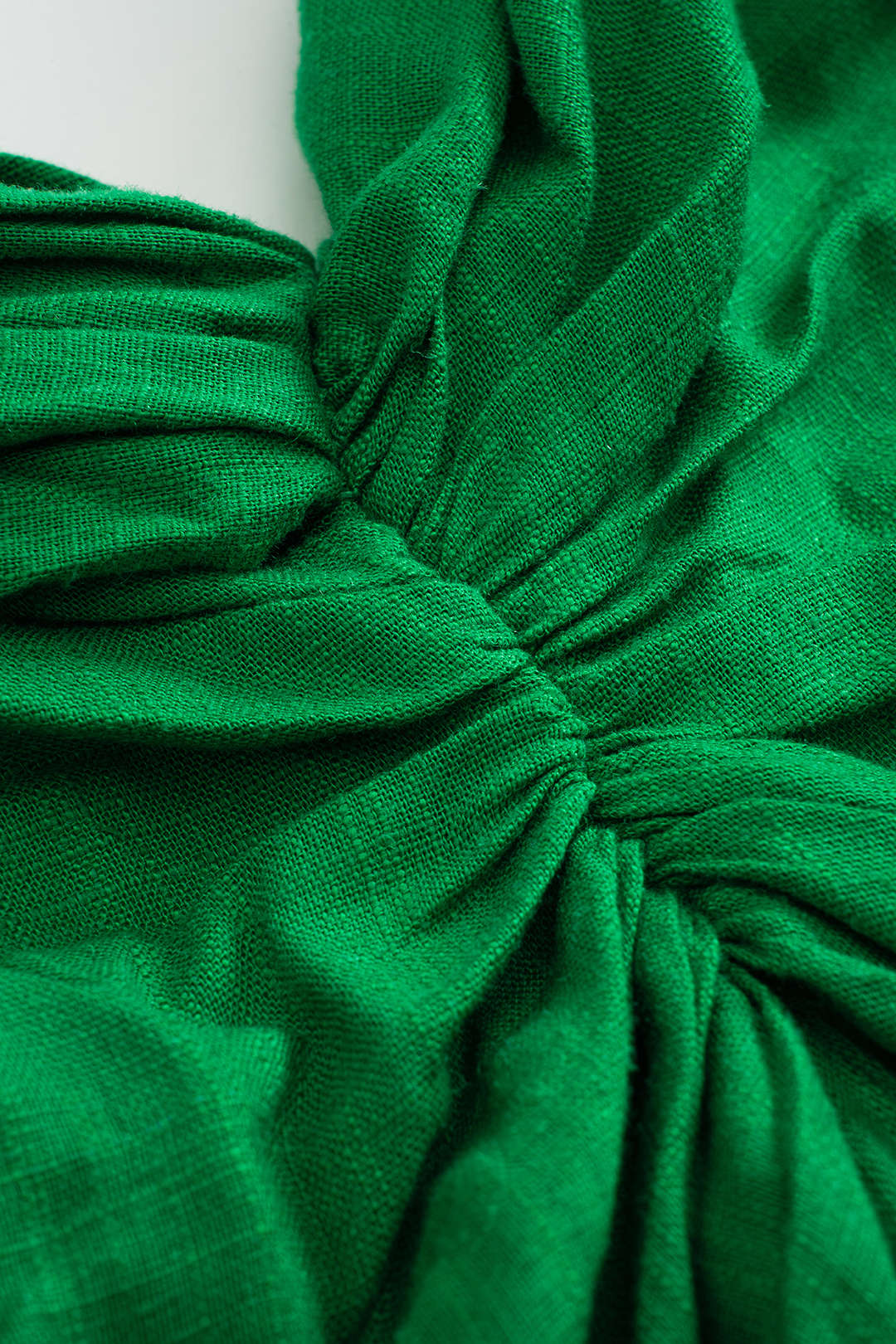 Léna - Robe dos nu à nouer – mini en effet lin
