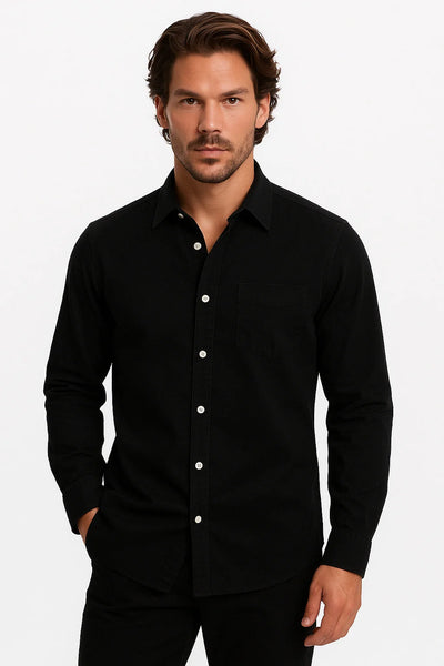Léon - Chemise classique à col boutonné