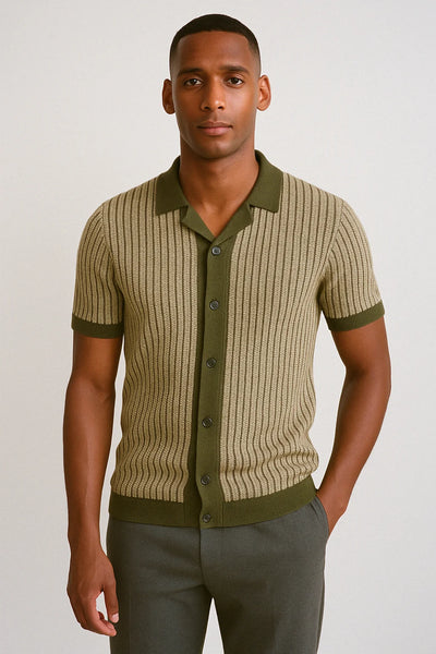 Mathis - Polo en tricot à rayures