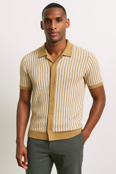 Mathis - Polo en tricot à rayures