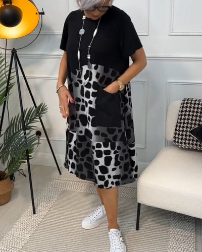 Lina – Robe d’Été Légère à Encolure Ronde