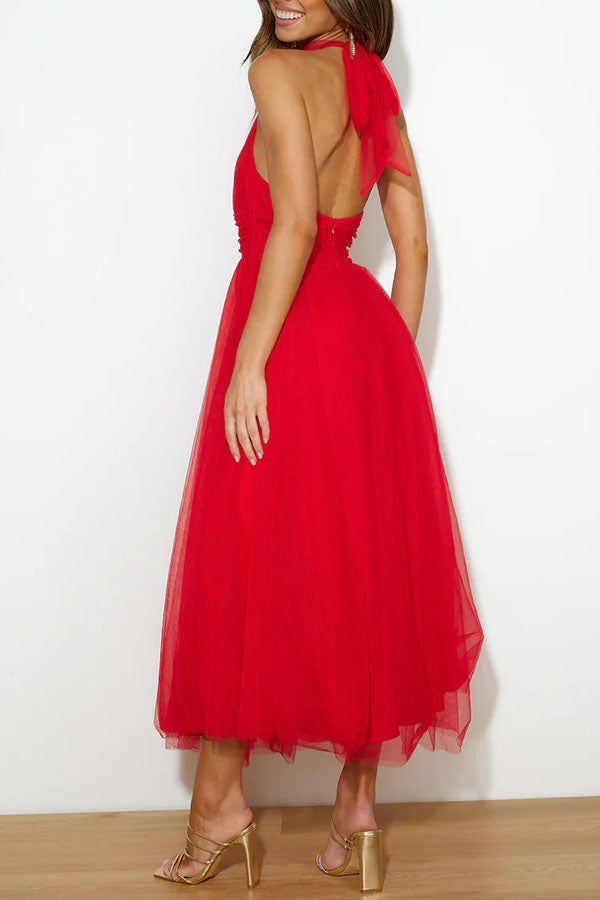 Phoebe – Robe à jupe longue