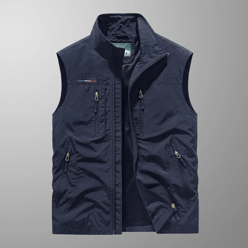 Tauno – Gilet cargo multifonctions pour homme