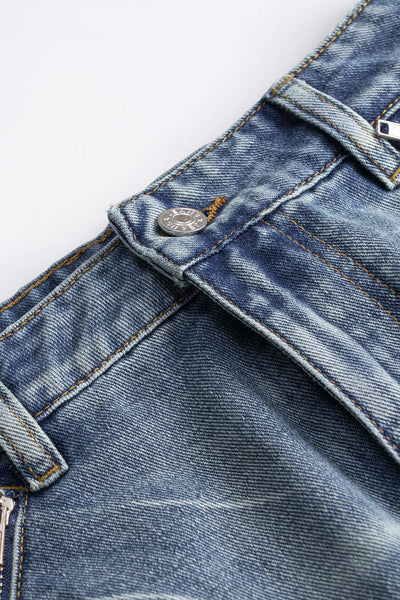 Lisa - upette en denim délavé – style rétro