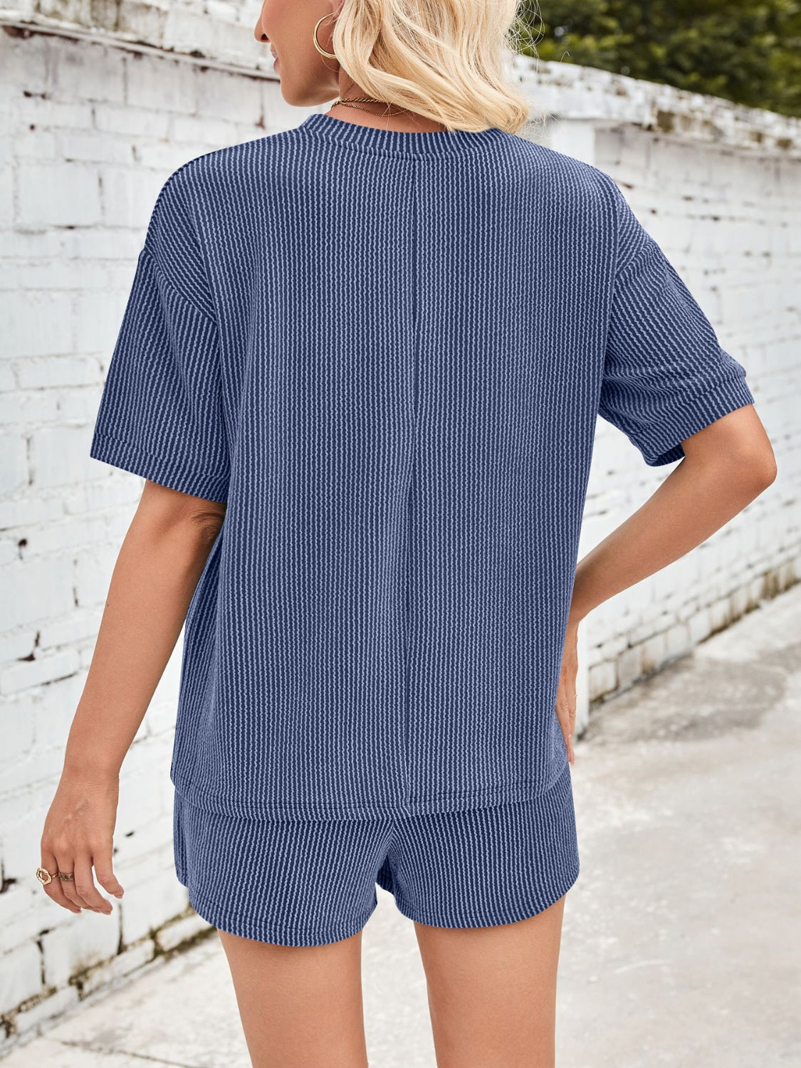 Jinte - Ensemble loungewear en tissu côtelé confortable