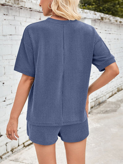 Jinte - Ensemble loungewear en tissu côtelé confortable