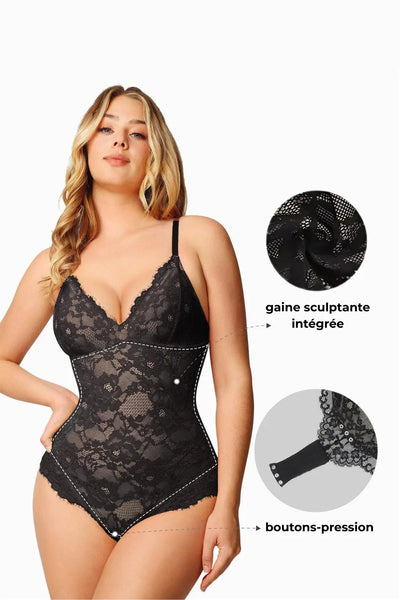 Léa - Body Sculptant en Dentelle Élégante