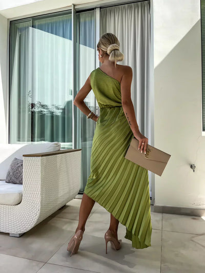 Lizbeth – Robe à épaules fleuries