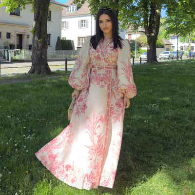 Soline - Robe longue à motif floral