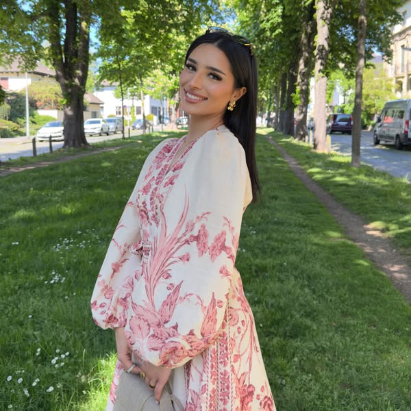Soline - Robe longue à motif floral