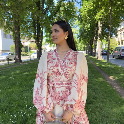 Soline - Robe longue à motif floral