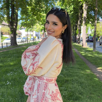 Soline - Robe longue à motif floral