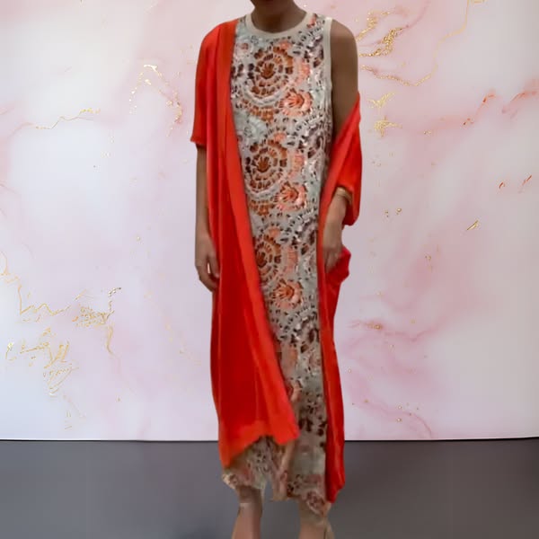 Melanie - Robe Élégante avec Gilet Assorti
