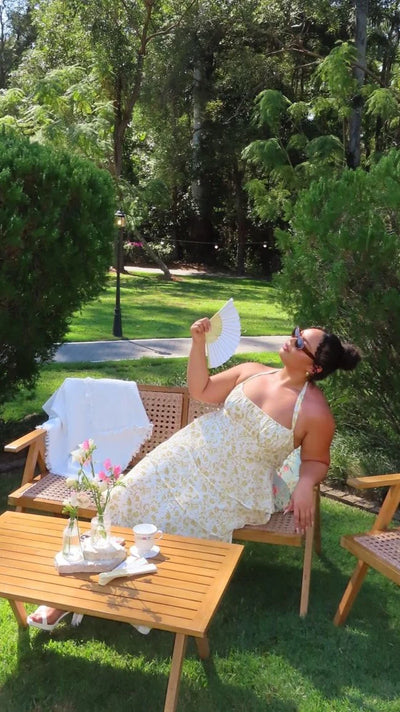 Isadora – Robe maxi fleurie en douceur pêche