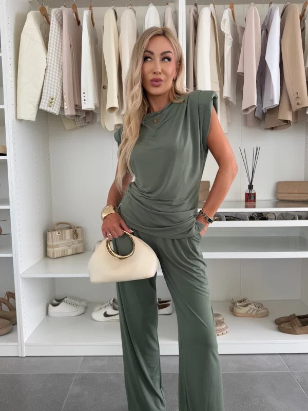 Noelle – Ensemble blouse et pantalon