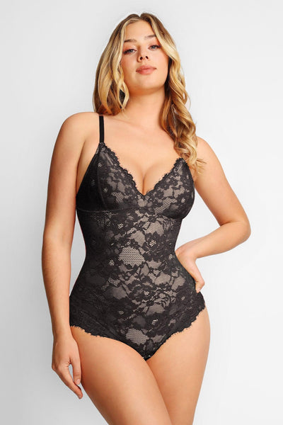 Léa - Body Sculptant en Dentelle Élégante