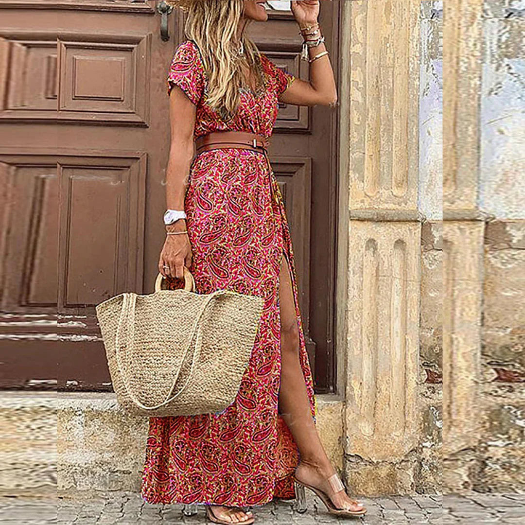 Sybella – Robe longue bohème et vaporeuse