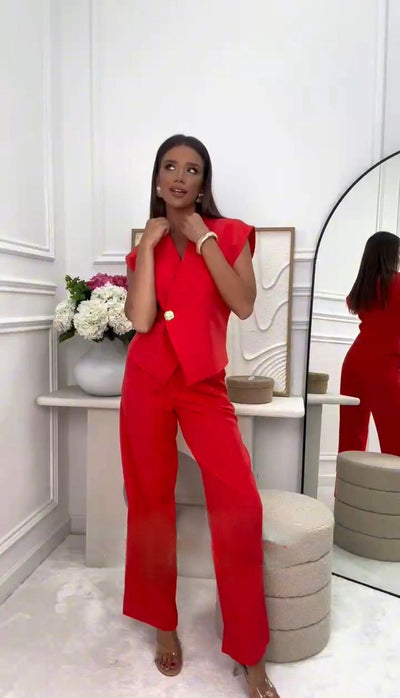 Kira - Ensemble Pantalon + Gilet
