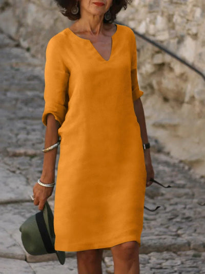 Lyne - Robe à col en V qui cache le ventre