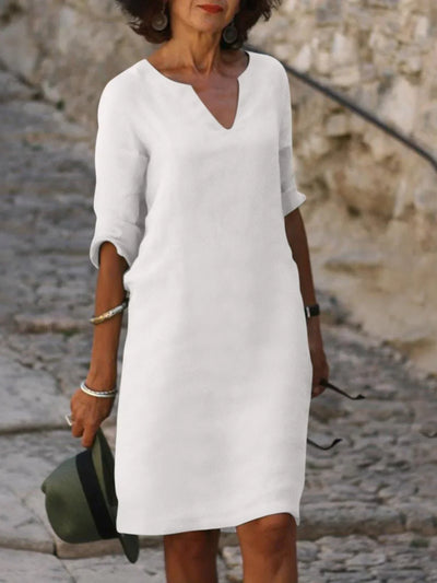 Lyne - Robe à col en V qui cache le ventre