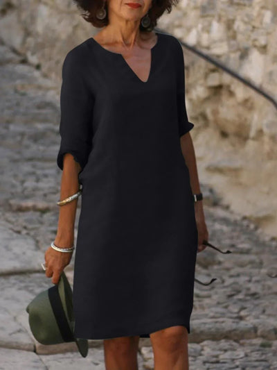 Lyne - Robe à col en V qui cache le ventre