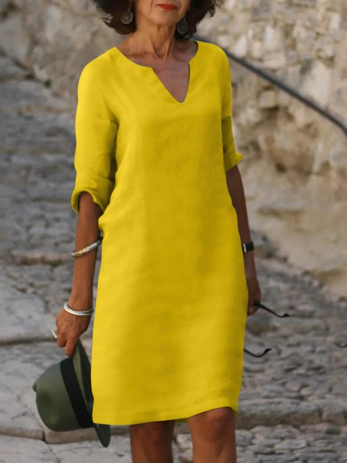 Lyne - Robe à col en V qui cache le ventre