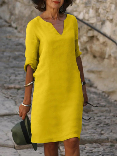 Lyne - Robe à col en V qui cache le ventre