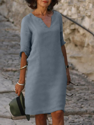 Lyne - Robe à col en V qui cache le ventre