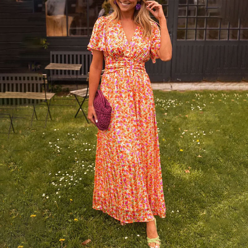 Romy – Robe d’été à encolure en V