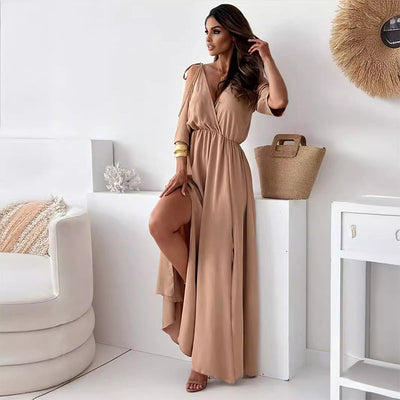 Sienna – Robe Élégante avec Fente Latérale