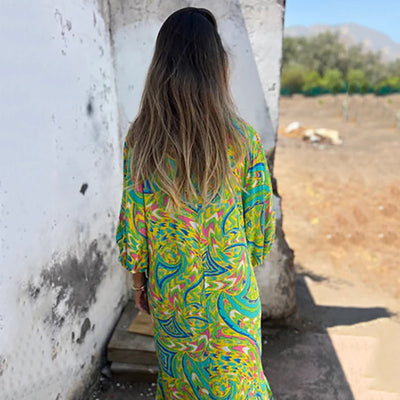 Maïka – Robe Longue Féminine avec Poches Pratiques