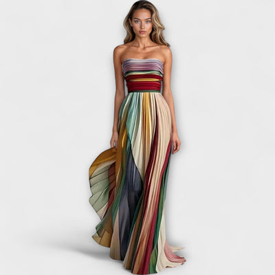 Flora – Robe Colorée Sans Manches