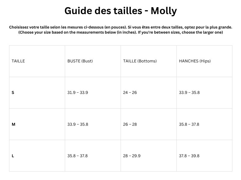 Guide des tailles