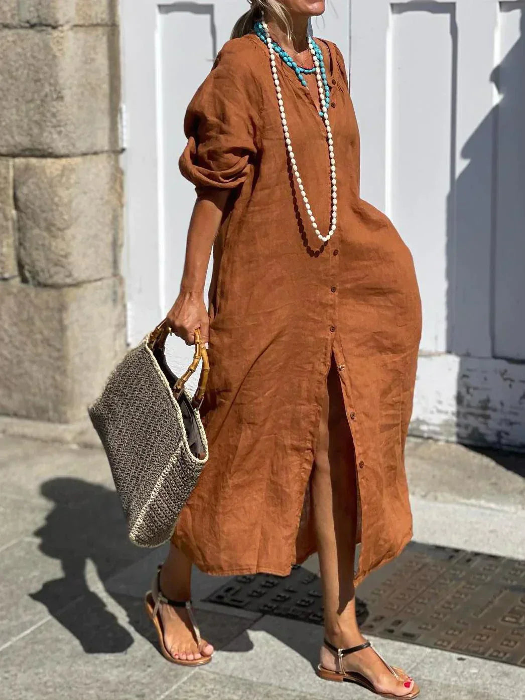 Monia - Robe ample en lin