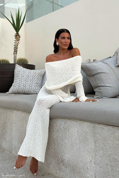 Marisol - Robe Longue Bouclée à Épaules Dénudées
