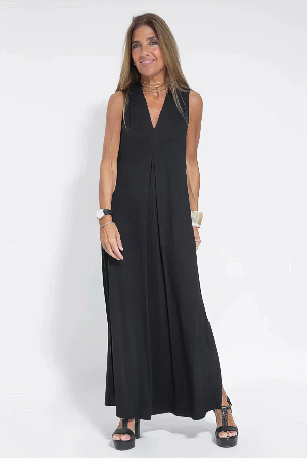 Patricia – Robe Longue Élégante avec Cardigan Assorti Offert