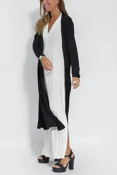 Patricia – Robe Longue Élégante avec Cardigan Assorti Offert