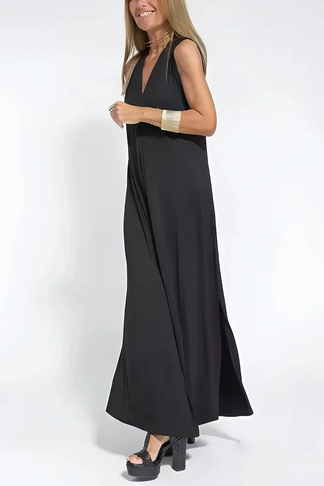 Patricia – Robe Longue Élégante avec Cardigan Assorti Offert