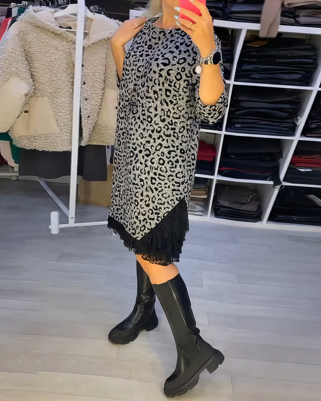 Sienna – Robe Élégante à Imprimé Léopard