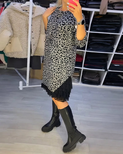 Sienna – Robe Élégante à Imprimé Léopard