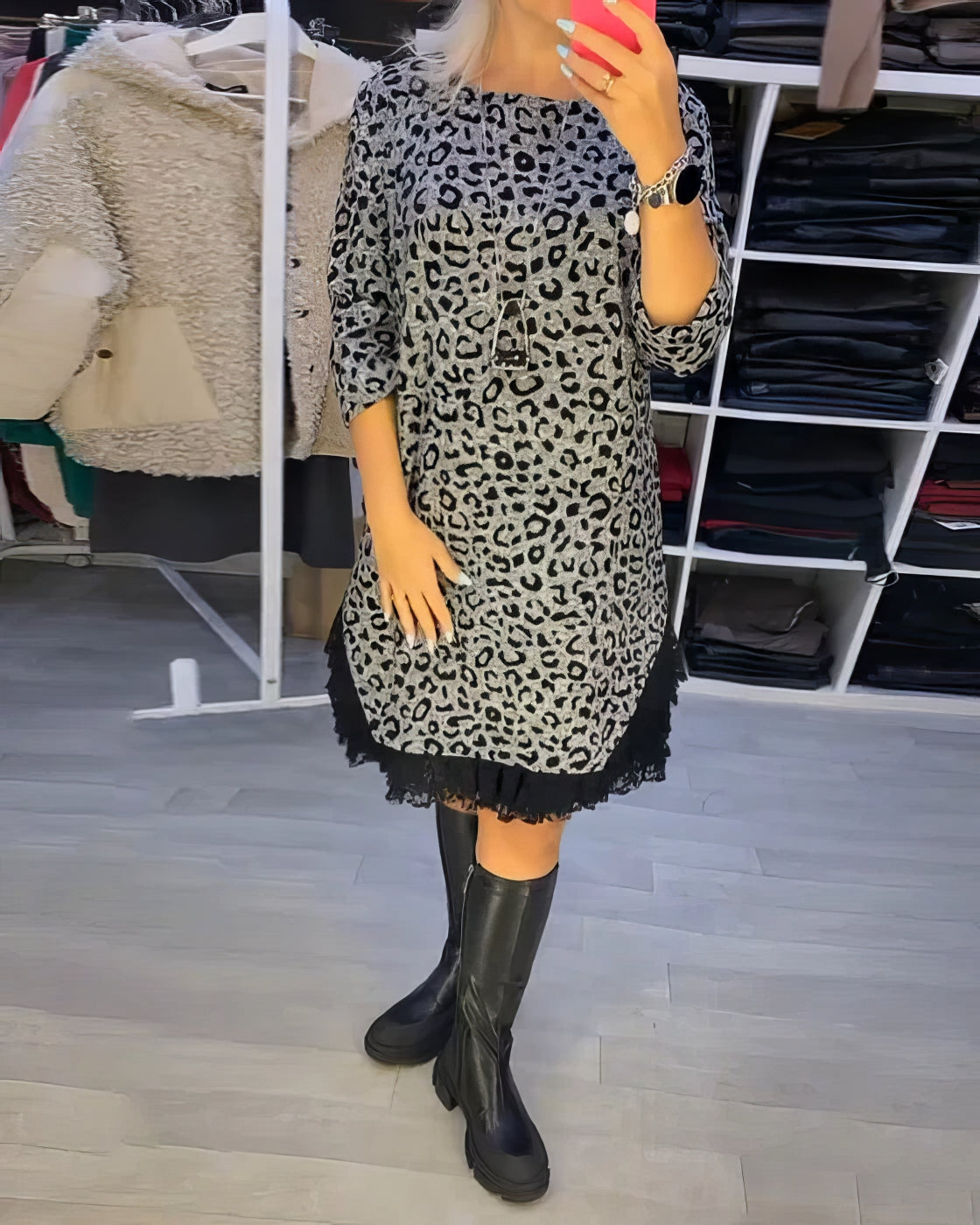 Sienna – Robe Élégante à Imprimé Léopard