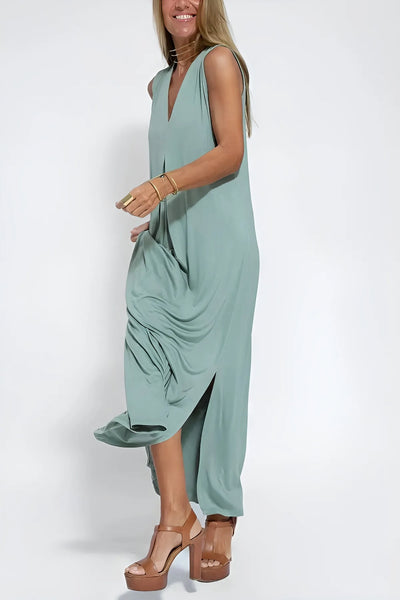 Patricia – Robe Longue Élégante avec Cardigan Assorti Offert