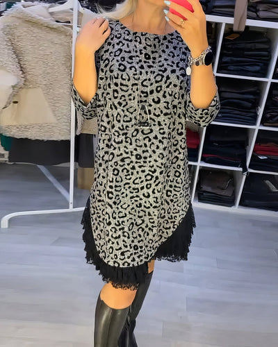 Sienna – Robe Élégante à Imprimé Léopard